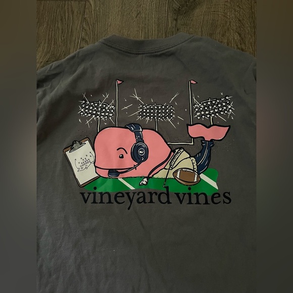 Vineyard Vines Other - Vineyard Vines Long Sleeve Whale Football Graphic tee EUC Small men’s women’s